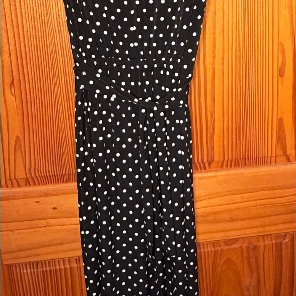Chico's 2 Black/White Polka Dot Jumpsuit - Picture 8 of 9
